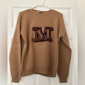 MaxMara Cashmere Letter “M” Sweater (originally $1,050)